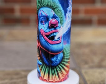 Smoking Clown multi-color 20oz tumbler