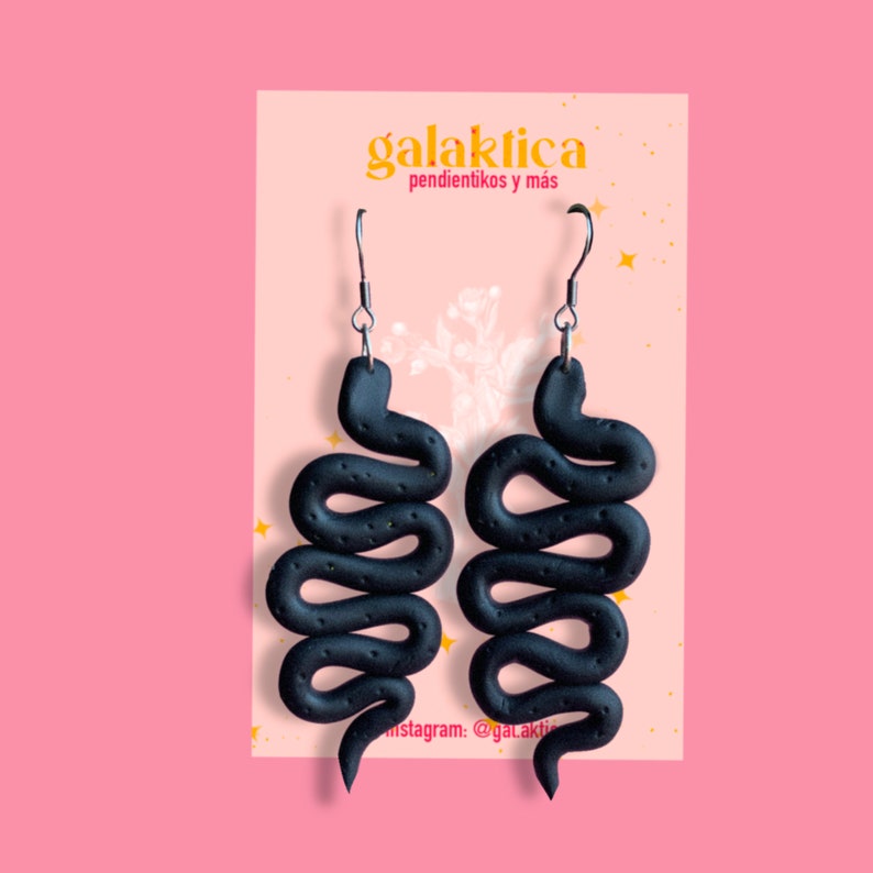Black SERPENT Earrings