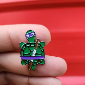 Stick Tortugita Enamel Pin image 3