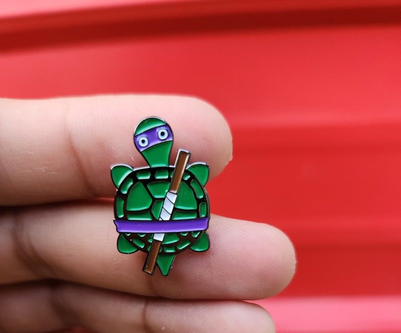 Stick Tortugita Enamel Pin image 3