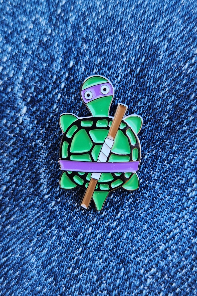 Stick Tortugita Enamel Pin image 2