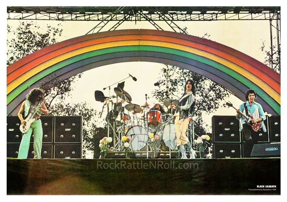 BLACK SABBATH 1974 California Jam 11x17 Repro Poster Live Etsy