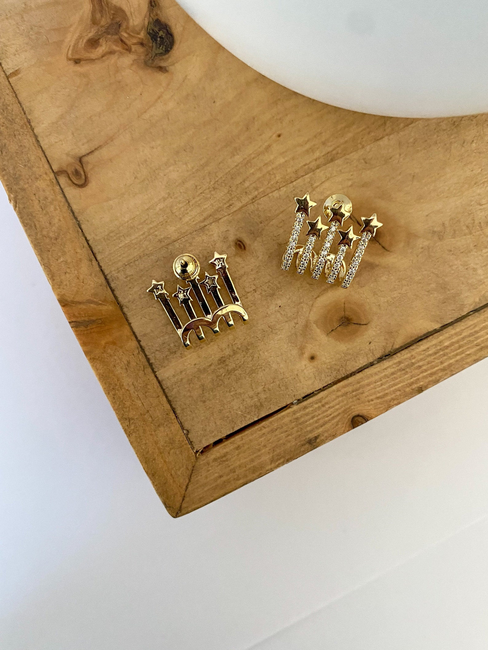 Start Huggies Gold Plated Huggies Gold Plated CZ Diamonds Huggies