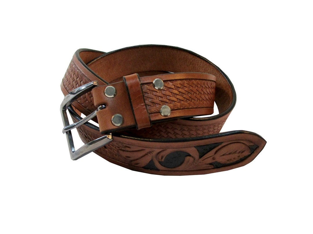 mens basket weave belt