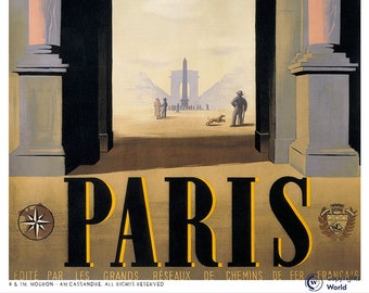 Affiche Papier décorative Paris by AM.CASSANDRE