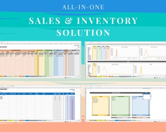 Sales & Inventory Tracker – Excel Spreadsheet/Template – Google Sheets - Instant Download