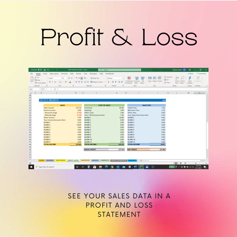 Sales Tracker – Excel Spreadsheet/template – Google Sheets - Instant ...