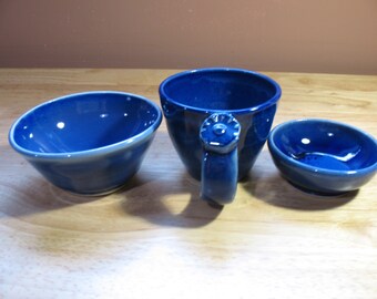 Handmade Porcelain Small Cup and Bowl Set