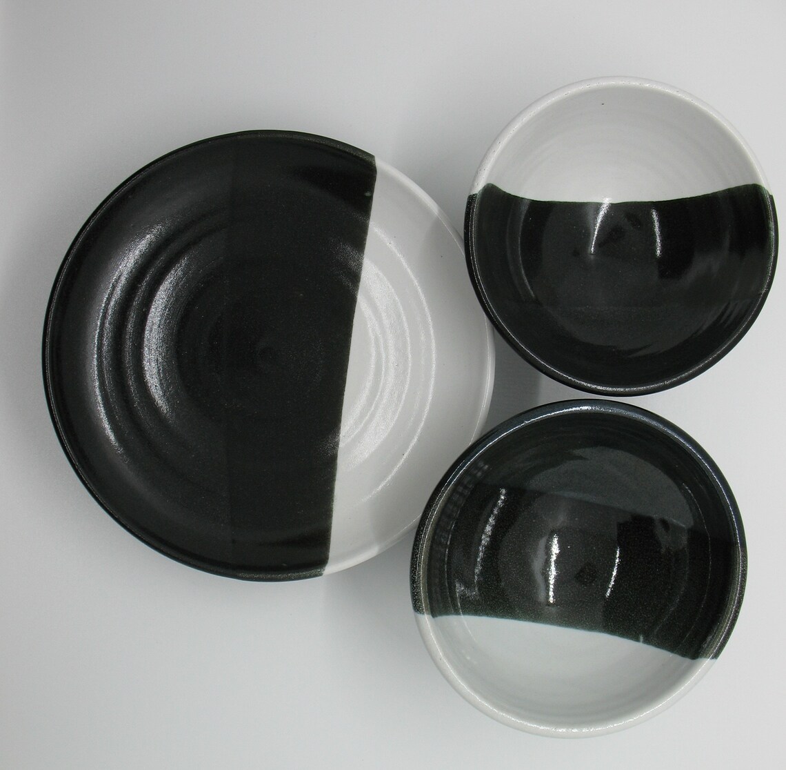 Handmade ceramic plate and bowls Etsy