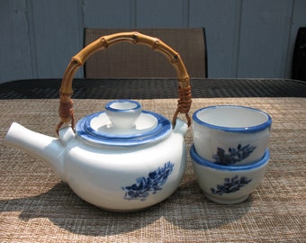 Handmade porcelain ceramic teapot