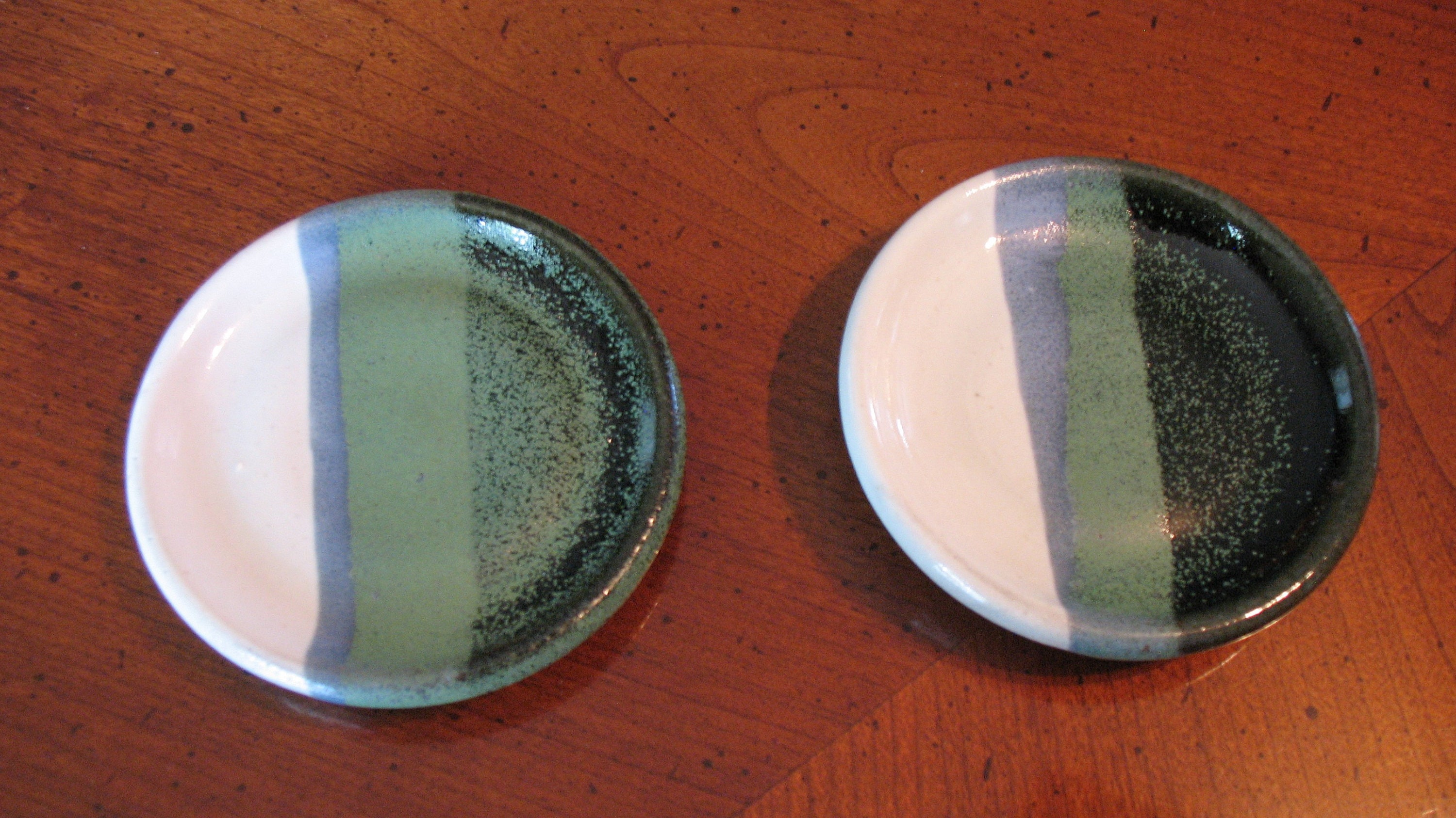Handmade ceramic coasters set of two Etsy