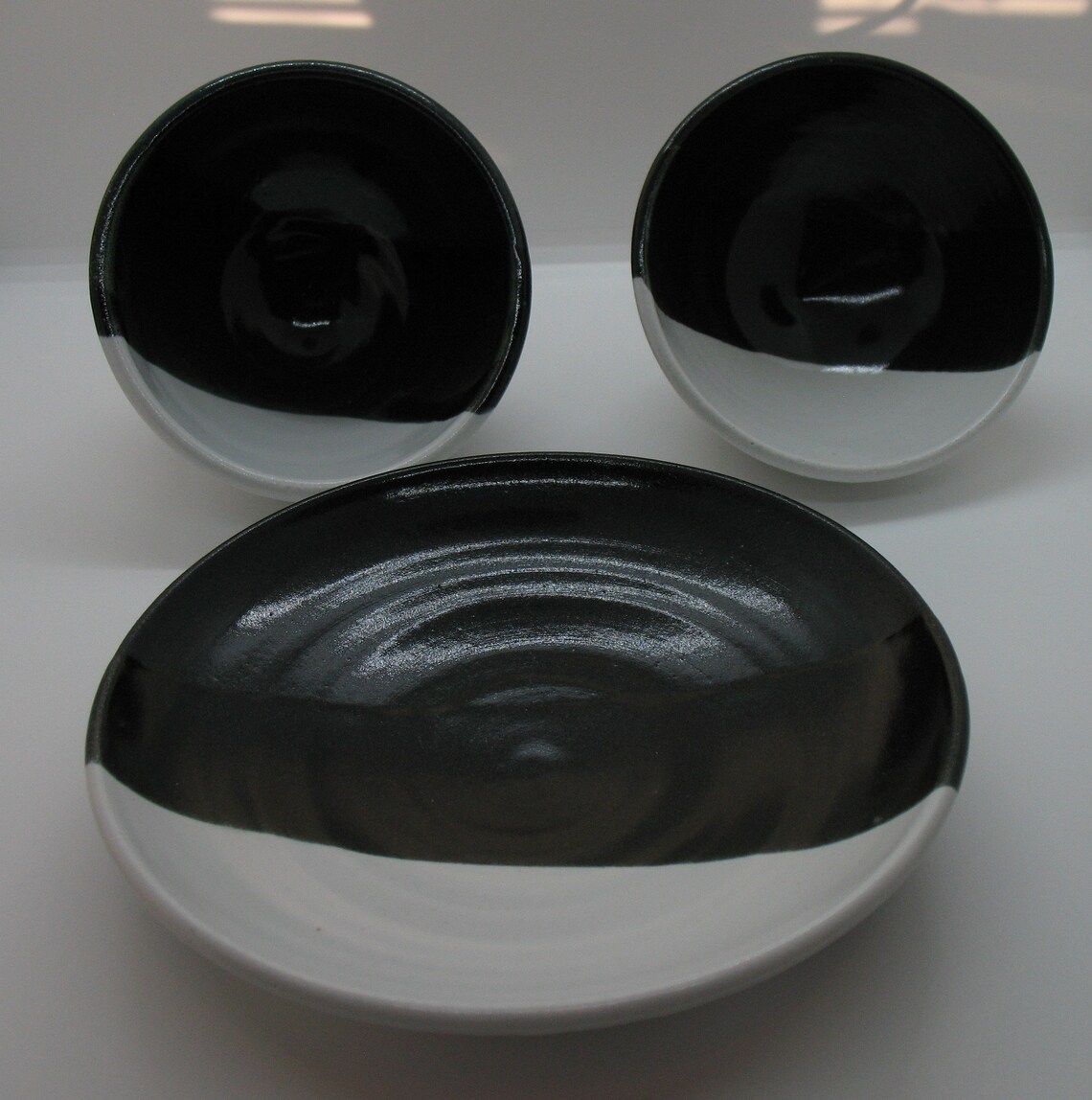 Handmade ceramic plate and bowls Etsy