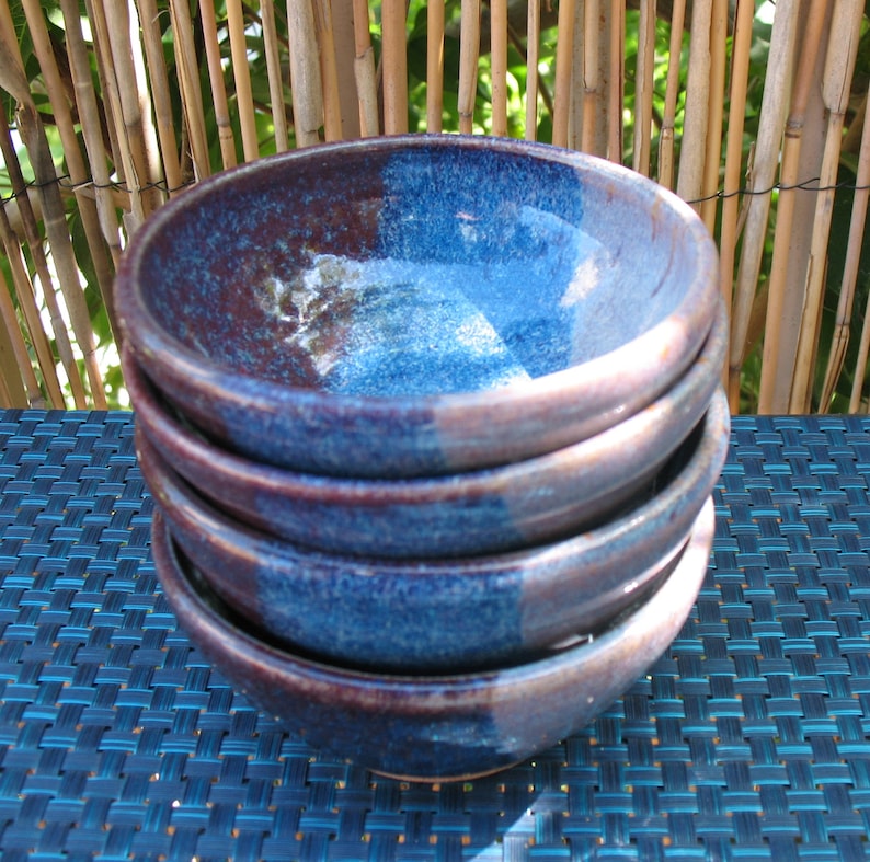 Handmade Ceramic Bowls, Set of Four Etsy