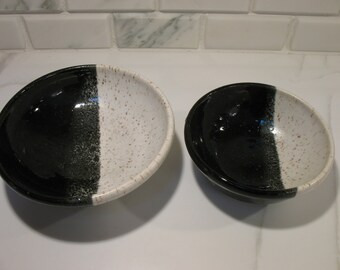 Handmade ceramic bowl set of two