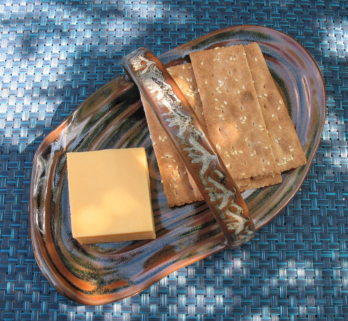 Hand Built Ceramic Tray with Handle Etsy