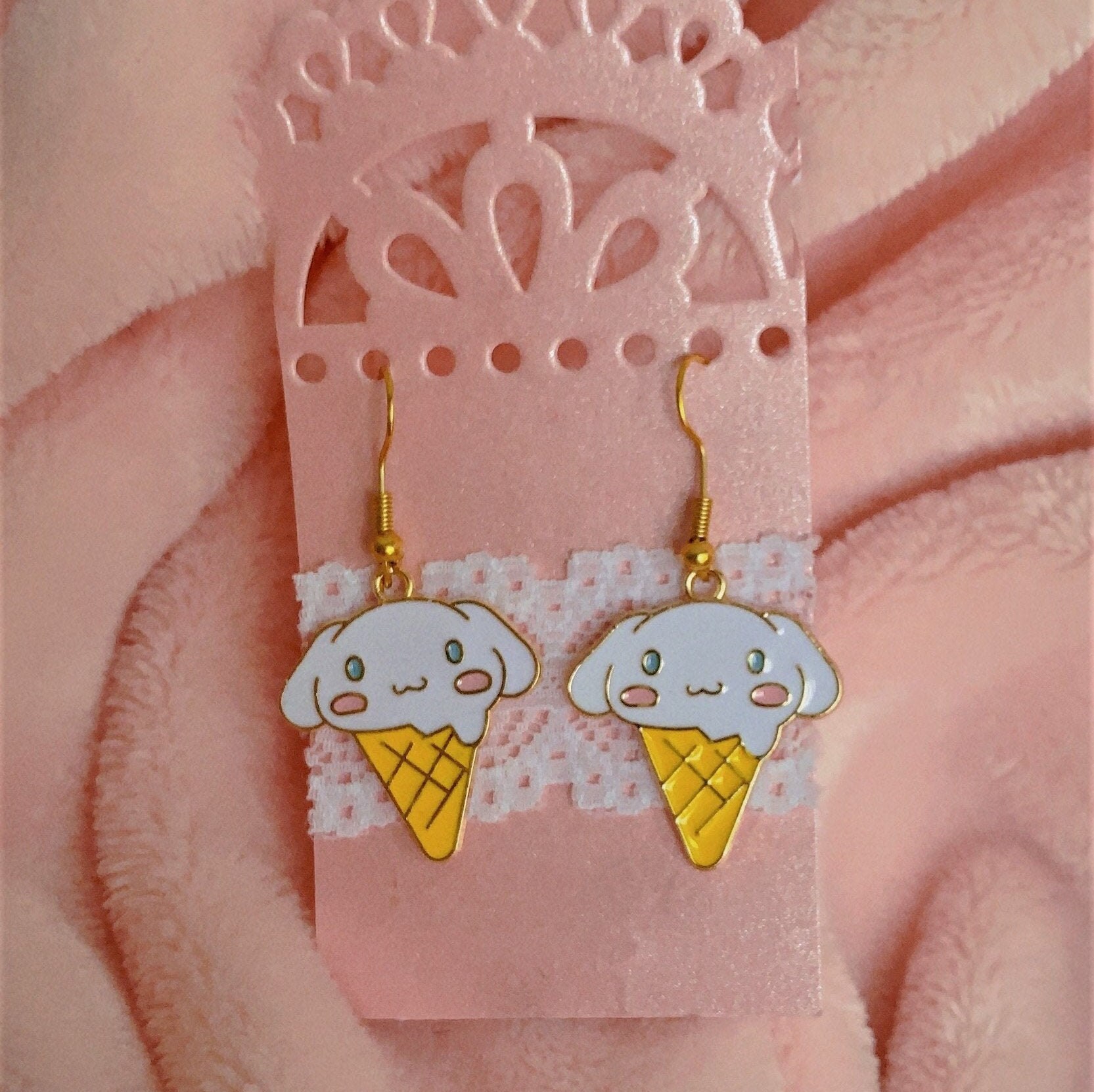 Kawaii Cinnamoroll earrings Etsy