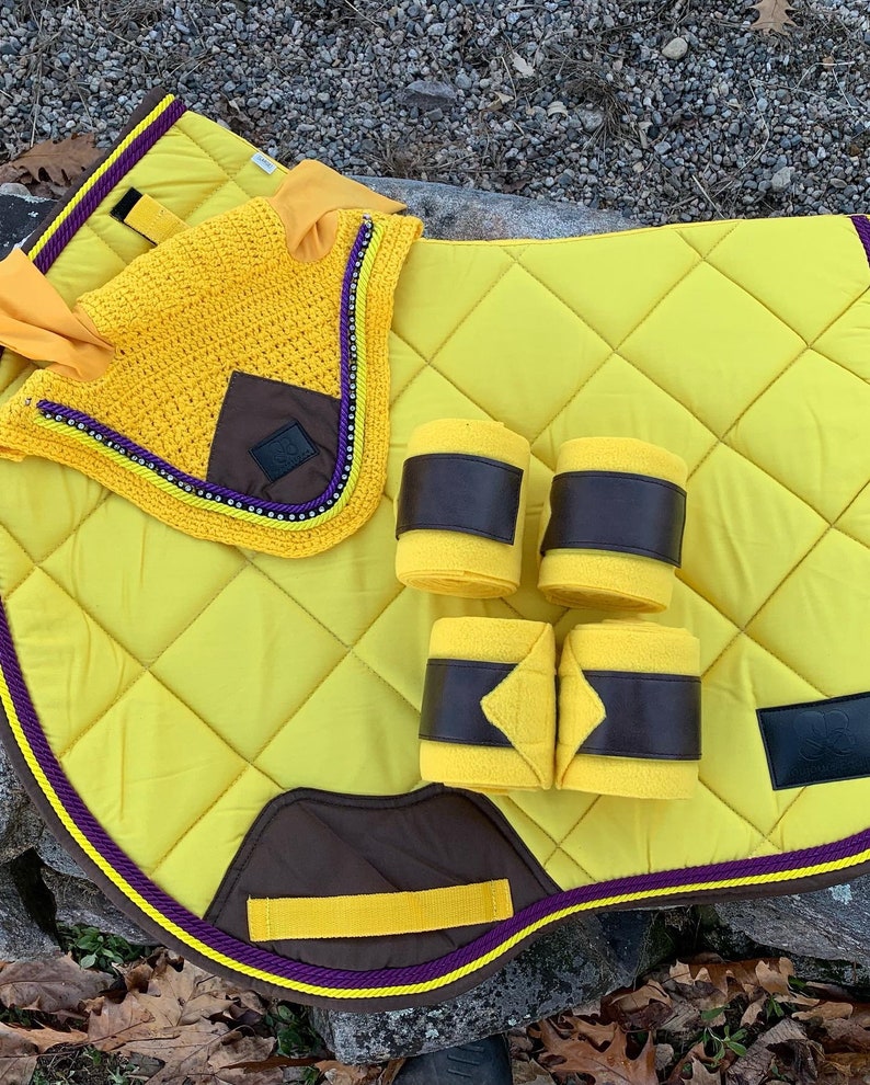 Sunflower Yellow Saddle Pad Etsy