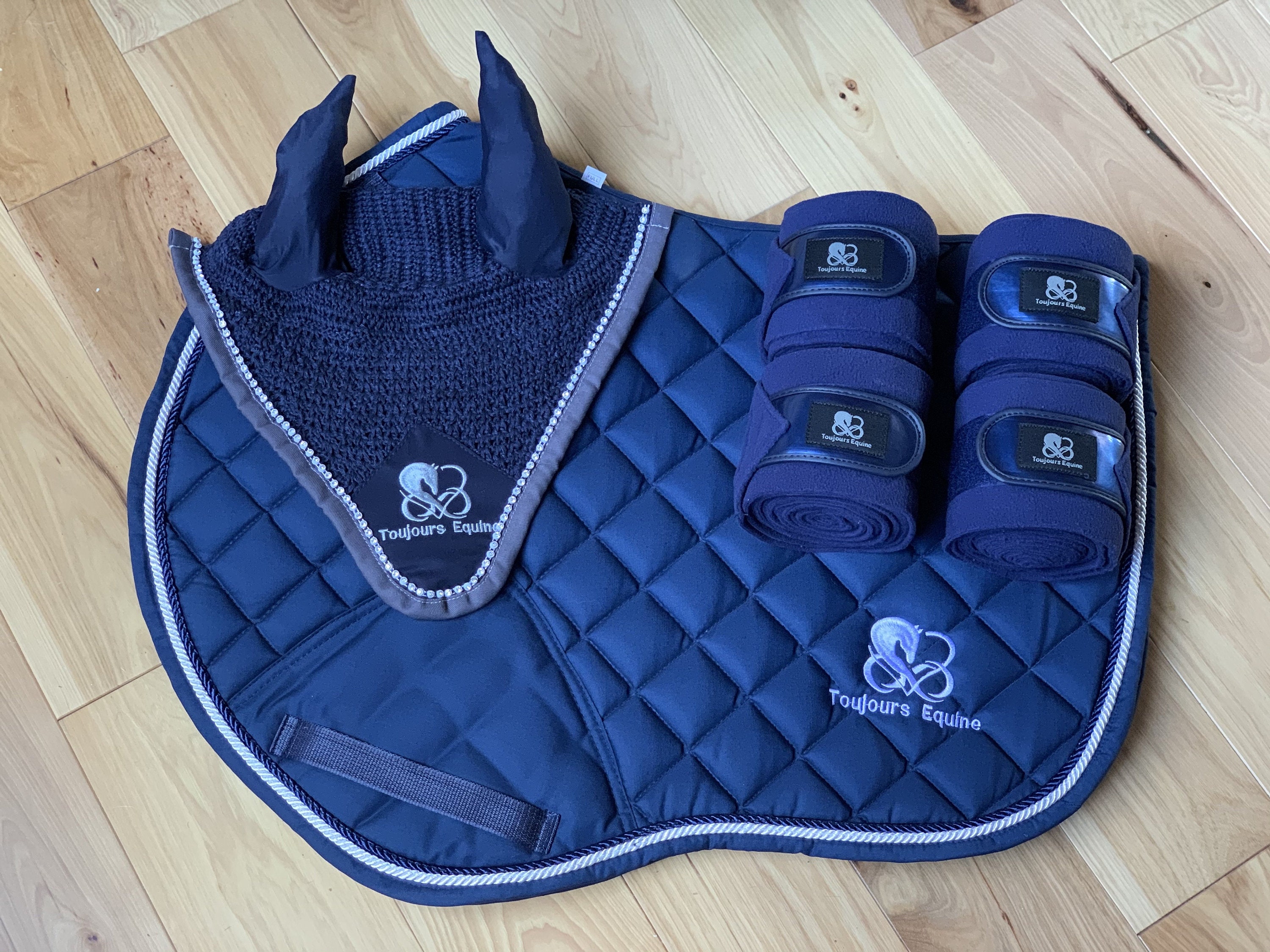Toujours Equine Saddle Pad Jumper navy Blue Etsy
