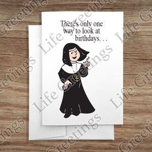 Grußkarte - Get Well Collection - "Thinking Of You" - Nuns Parodie Collection - nuns #15