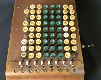 Vintage Felt & Tarrant 1927 Comptometer Model J Adding Machine
