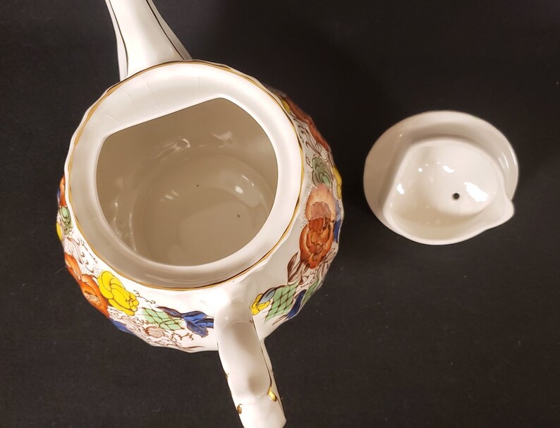 Sadler rose Garden Teapot 1940's Vintage READ Etsy