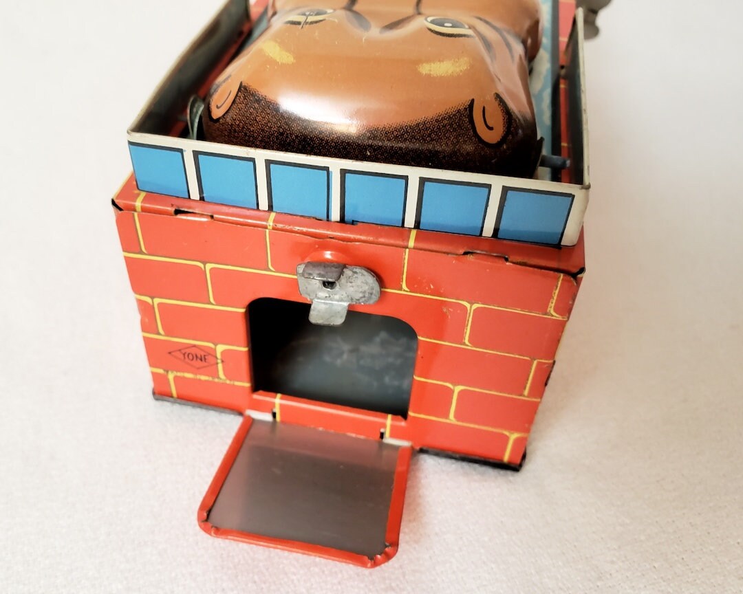 Vintage YONE Wind up Hippo Bank WORKS Etsy