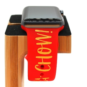 Lightning McQueen - Bracelet pour Apple Watch gravé au laser inspiré de Disney Pixar | Voitures | NASCAR | Voitures Dessins Animés | Owen | Oeil de rouille | Coupe piston