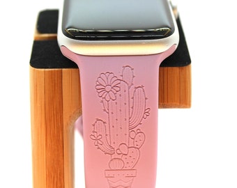 Cactus Flower Apple Watch band | Watch Band | Apple | Gift | Boutique | Pattern | Cactus | Desert | Flowers | Plants