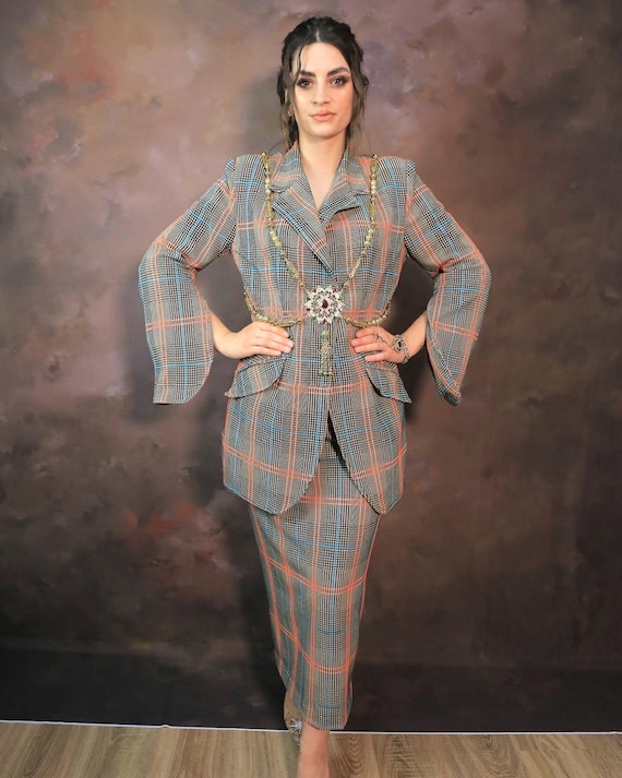 Jacket and skirt set, jacket and skirt suit, two piece outfit, modest skirt, jacket,