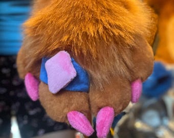 Custom Fursuit Paw Ring: Stretchy Plush Accessory