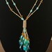 Mustard Bead Fringe Necklace Set main image 1