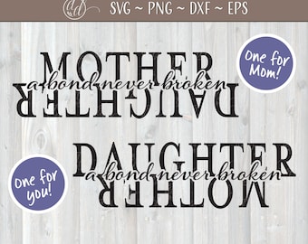 Mother Daughter Svg Etsy