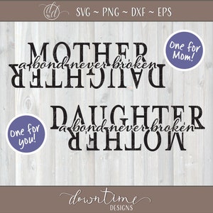 Mutter Tochter SVG, Mütter svg, Muttertag svg, Mutterliebe svg, Familien svg, Schnittdatei, Cricut, Silloutte, Schablone, svg, png, dxf, eps