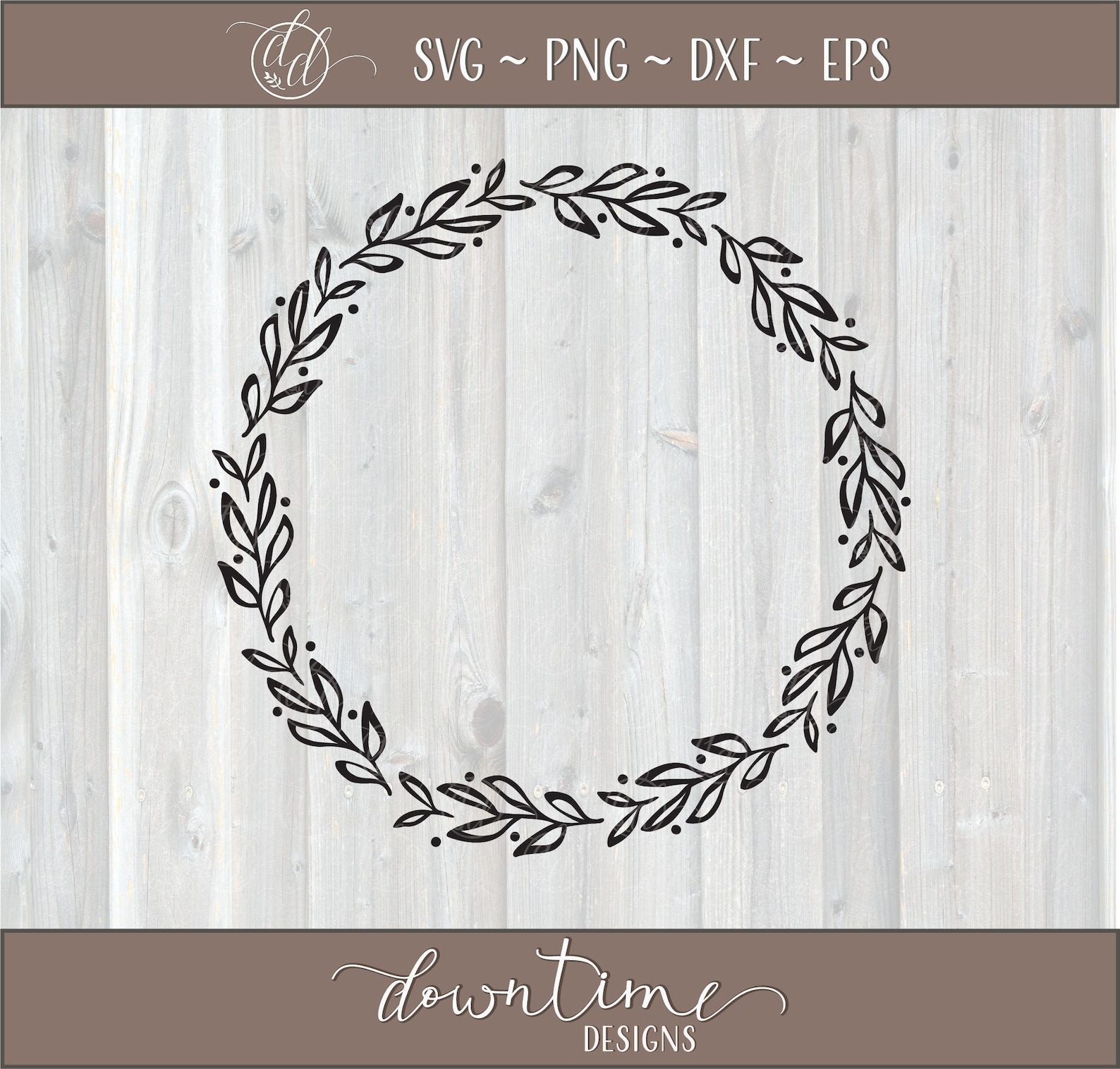 Wreath SVG, Vine SVG, Circle Sign SVG, Farmhouse Svg, Floral Svg, Cut