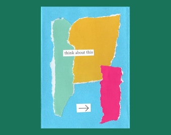 Think about this / Zine