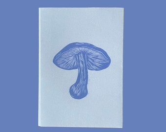 Lino Cut Mushrooms / Zine