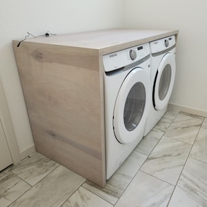 Farmhouse Waterfall Washer and Dryer Topper, Laundry Room Organization,  Laundry Room Decor, Laundry Furniture, Laundry Gift, Countertop