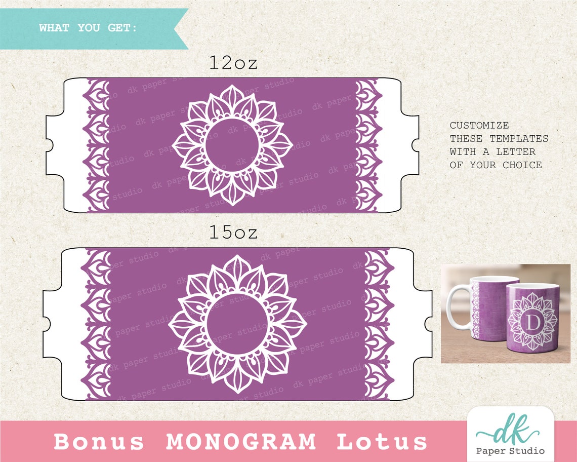 Cricut Mug Press SVG Template for Infusible Ink Sheet Lotus Etsy Cricut Mug Press SVG Template for Infusible Ink Sheet Lotus Etsy