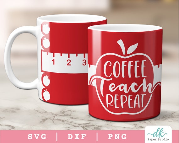 Cricut Mug Press SVG Template for Infusible Ink Sheet Featuring a Christmas  Tree Mug Wrap SVG Design for the Holidays 