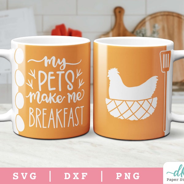 Chicken Cricut Mug Press SVG | Template for Infusible Ink Sheet