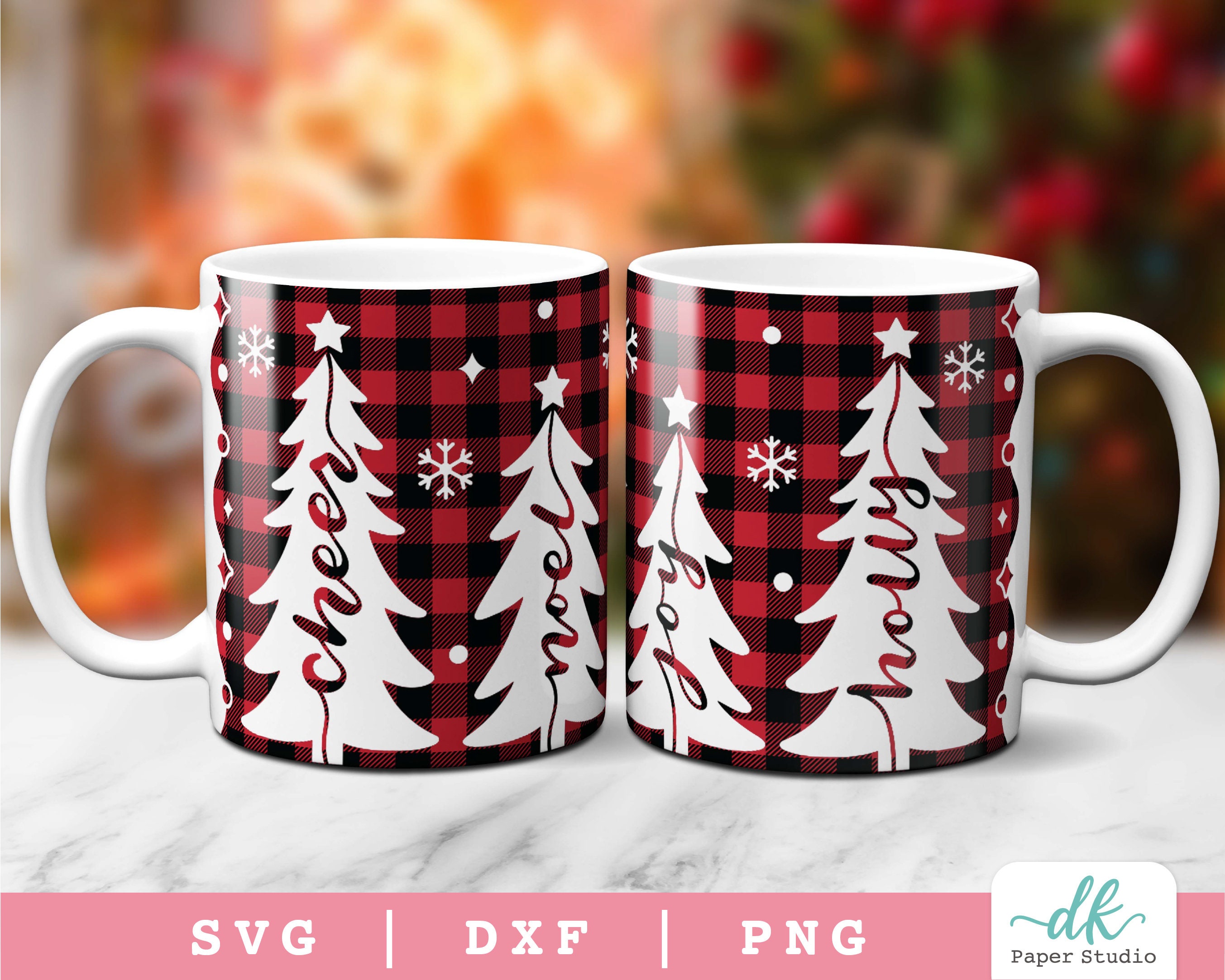 Christmas Coffee Mug With Lid And Straw Cute Christmas Tree - Temu