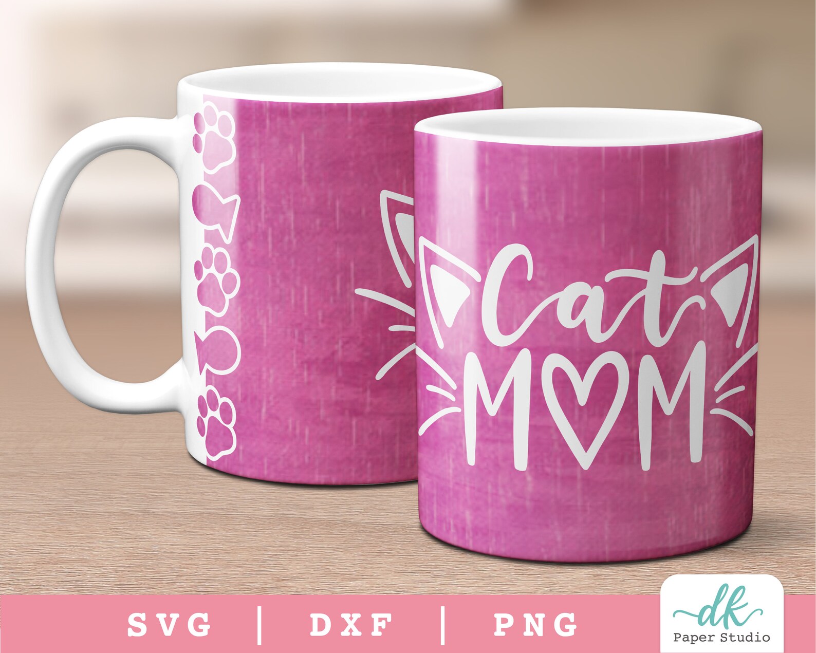 Download Cricut Mug Press SVG Template for Infusible Ink Sheet Cat | Etsy