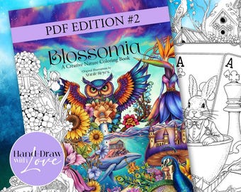 Blossomia-kleurboek, deel 2: 22 grillige kunstpagina's (pdf-download)