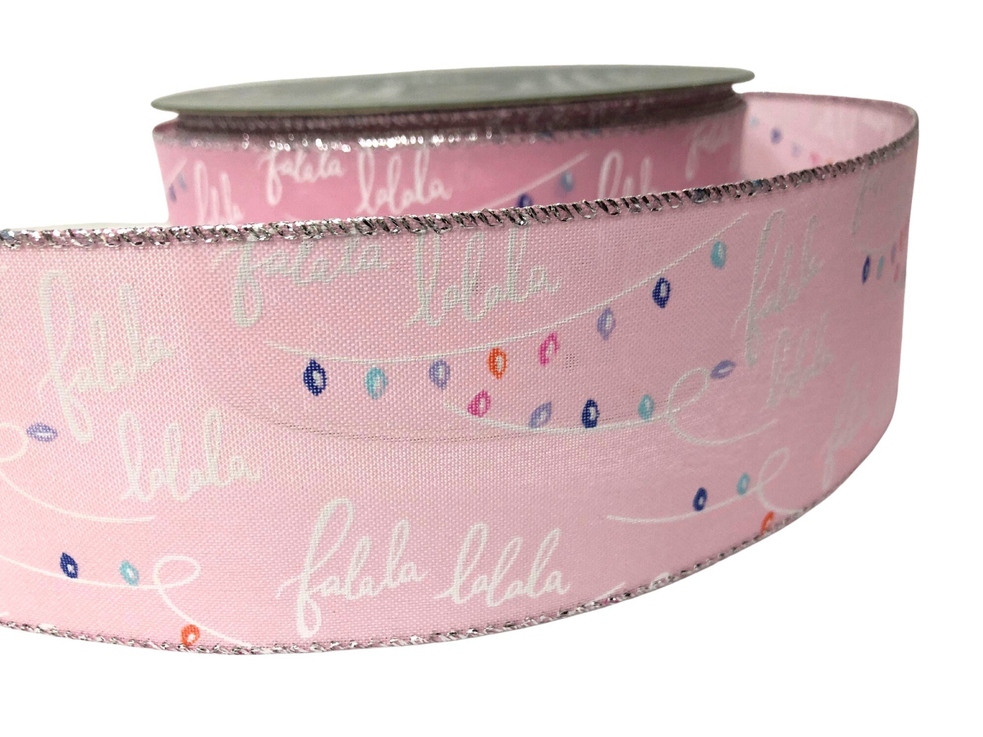 Pink FaLaLa Embroidered Ribbon