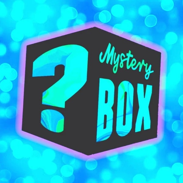 ribbon and sign mystery box