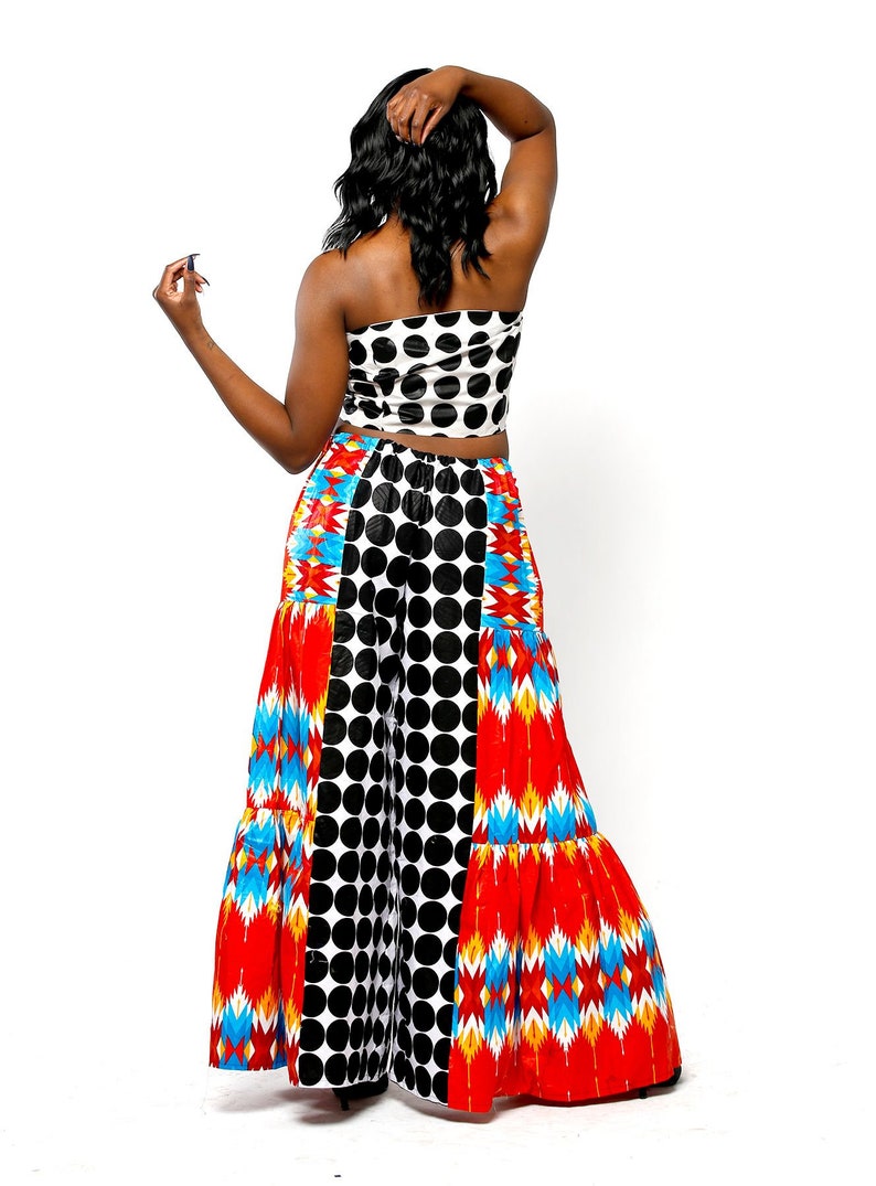 Mixed Print Palazzo Set