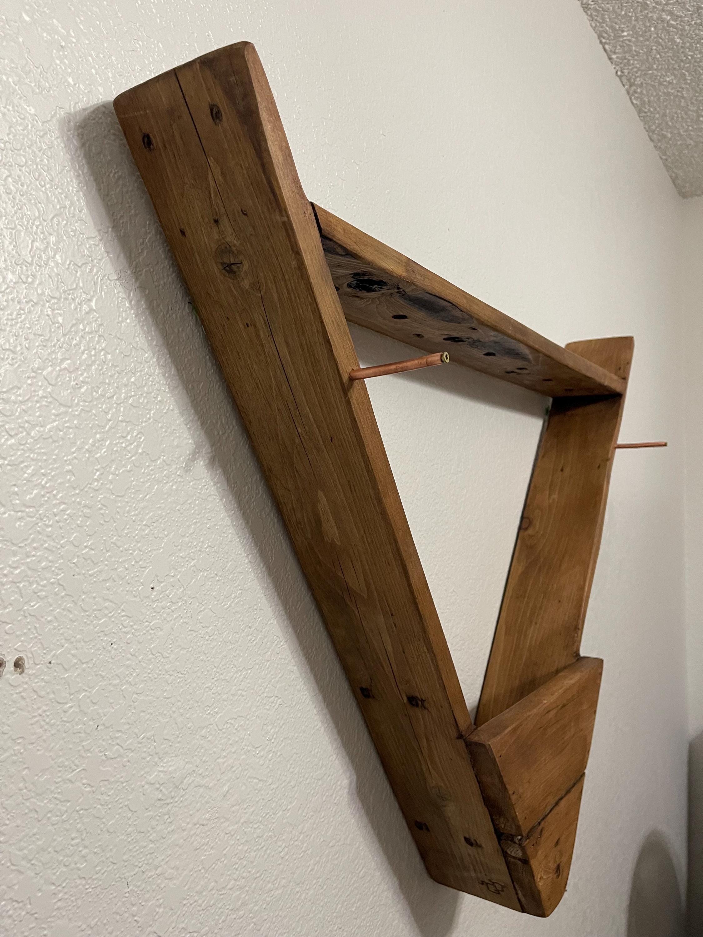 Rustic Reclaimed Wood Bow & Arrow Display Rack, Mancave Cabin Display ...