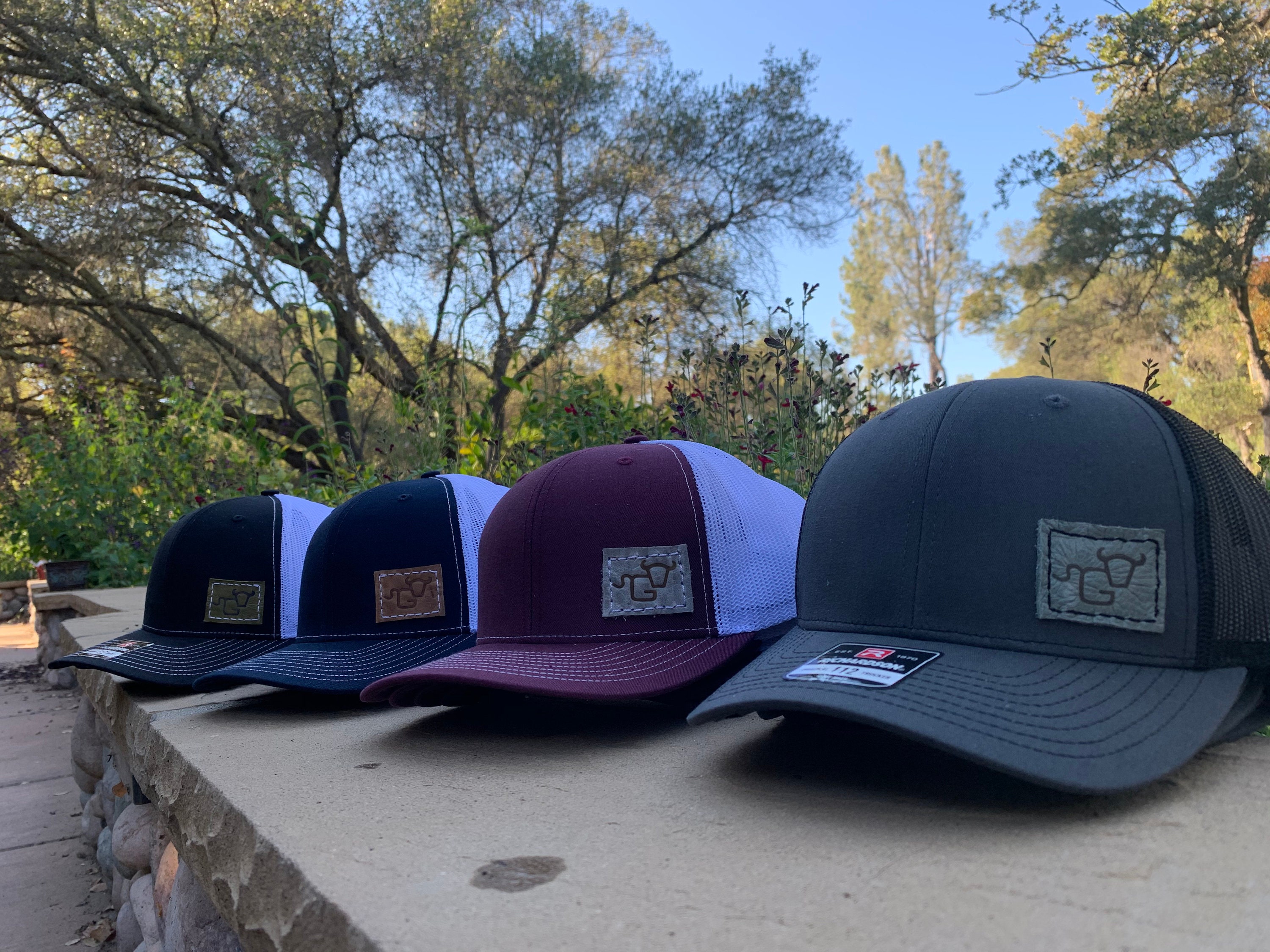 Baseball Cap With Branded Leather Patch 