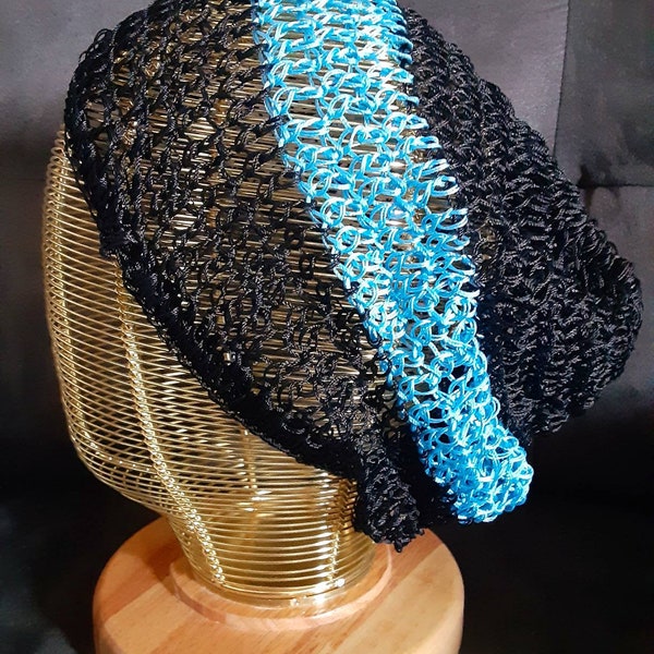 African Handmade Crochet Hair Snood, Hair Sleeping Cap,Hair Protective Nightcap,Hair Net Protector, Stretchy Hair Nets (medium head sizes)