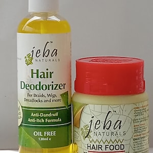 Jeba Naturals hair food 100g/ Jeba Naturals Hair deodorizer 120ml